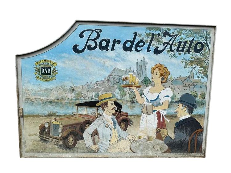 Séparateur de bar en Tôle peinte 1957
