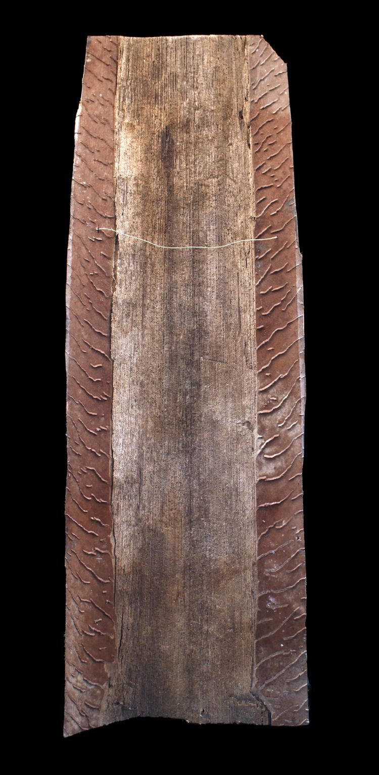 Bemalte Rinde, Ozeanische Kunst, Frühe Kunst, Stammeskunst, Gemälde, Ozeanien, Pazifik, 110 cm