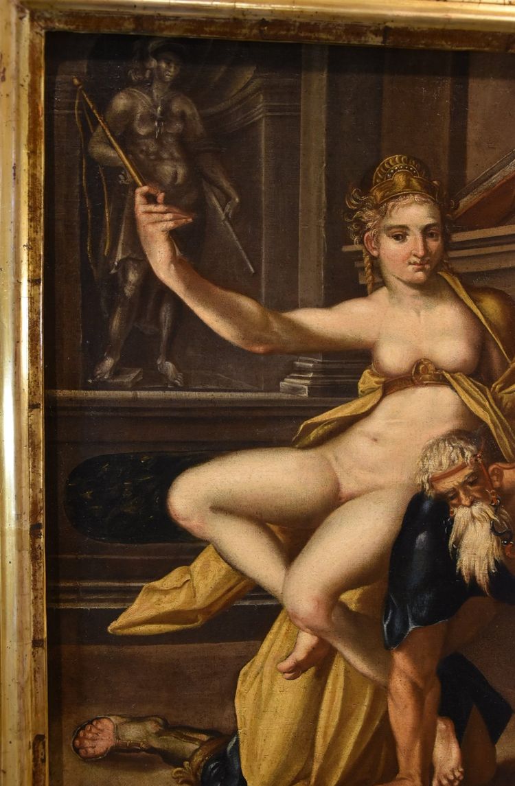 Aristotle And Phyllis, Bartholomäus Spranger (antwerp, 1546 – Prague, 1611)