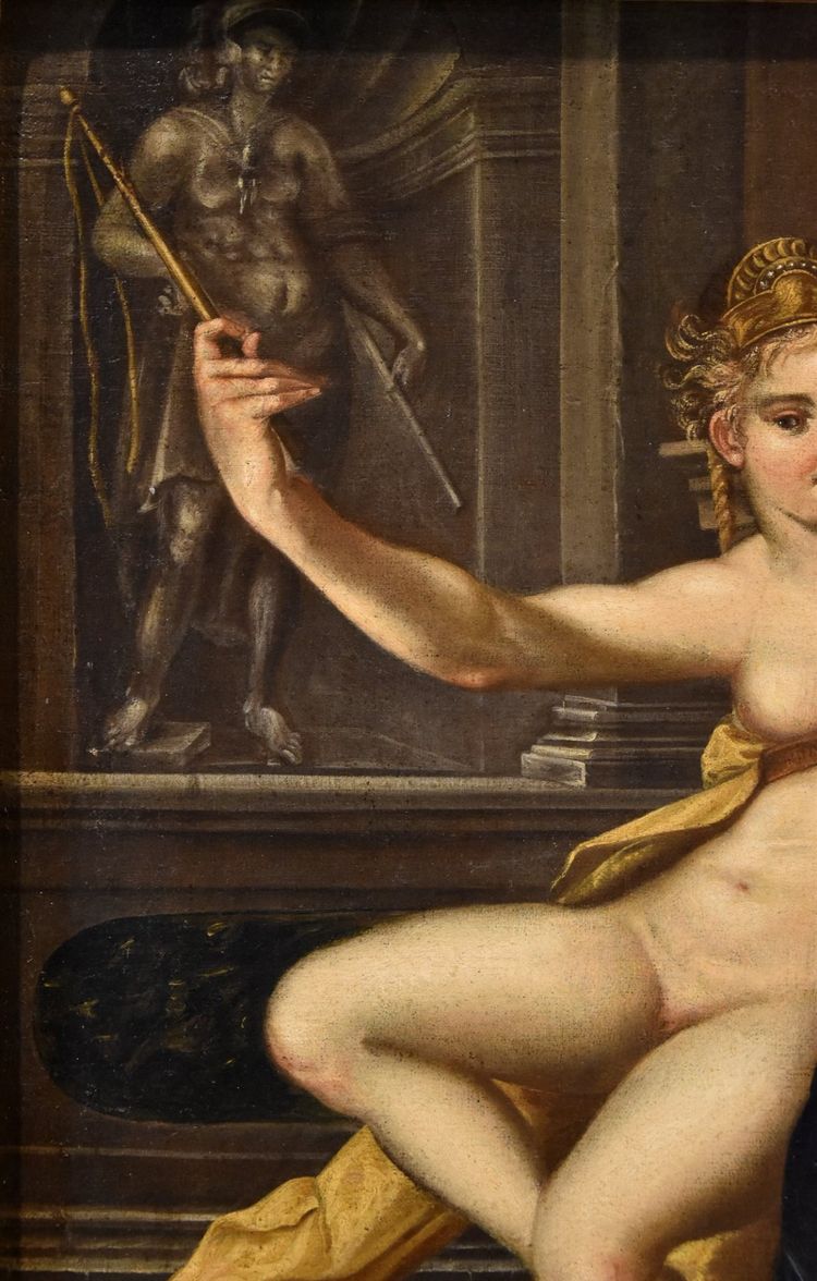 Aristotle And Phyllis, Bartholomäus Spranger (antwerp, 1546 – Prague, 1611)