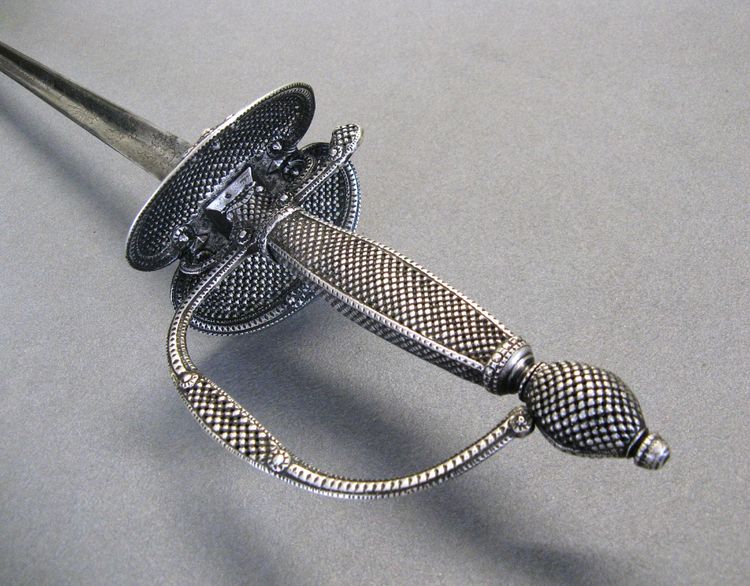 18th Century Court Sword. Silver mounting.