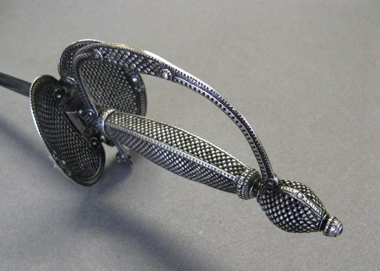 18th Century Court Sword. Silver mounting.
