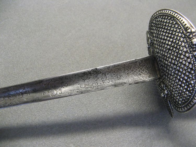 18th Century Court Sword. Silver mounting.