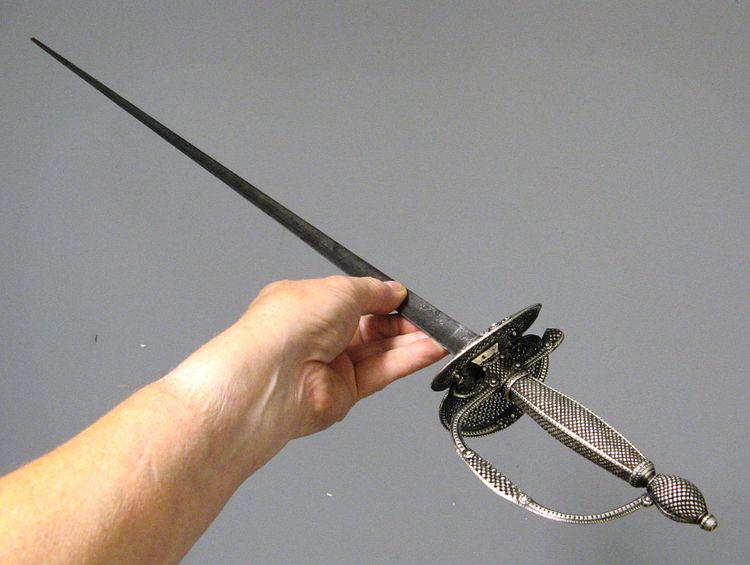 18th Century Court Sword. Silver mounting.