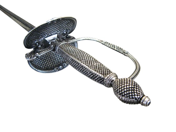 18th Century Court Sword. Silver mounting.