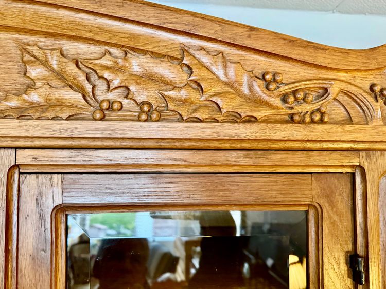 Bibliothèque -Vitrine Art Nouveau attribuée Gauthier Poinsignon