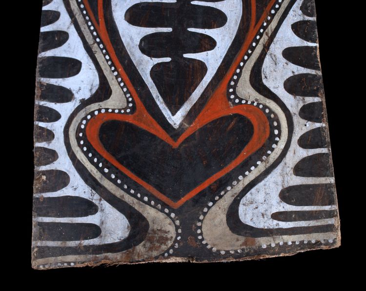 Bemalte Rinde, Ozeanische Kunst, Frühe Kunst, Stammeskunst, Gemälde, Ozeanien, Pazifik, 100 cm