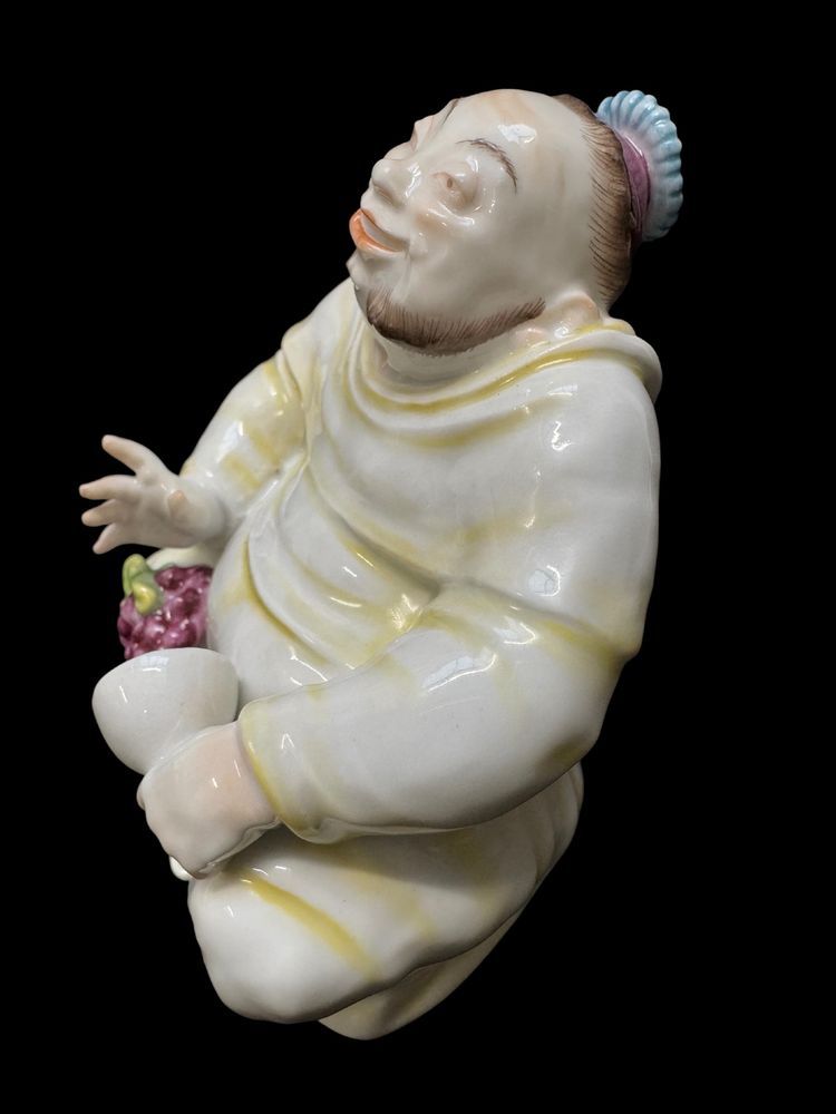 Volkstedt - Porcelain figure of a smiling monk by Emil Paul Börner