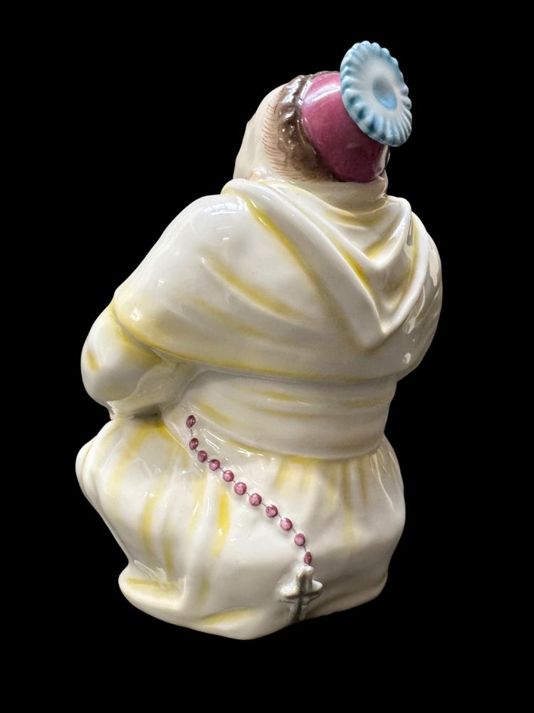 Volkstedt - Porcelain figure of a smiling monk by Emil Paul Börner