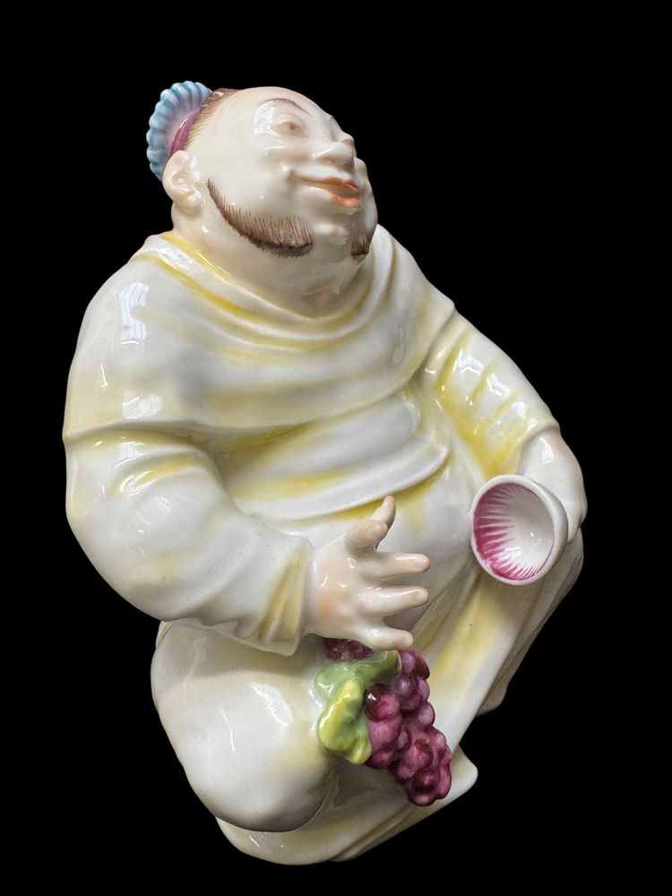 Volkstedt - Porcelain figure of a smiling monk by Emil Paul Börner