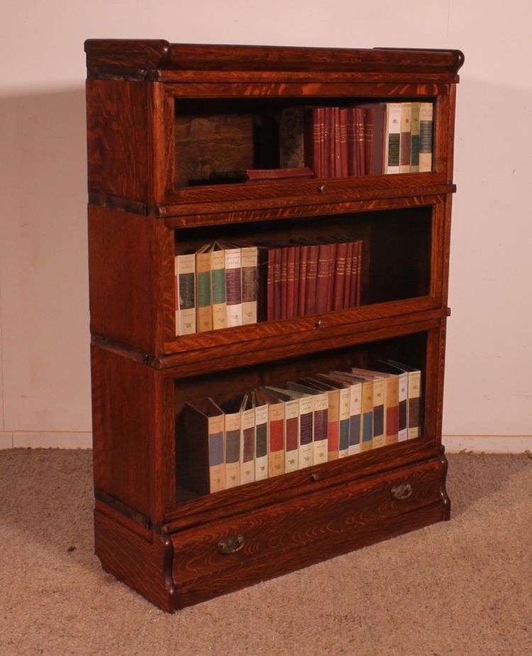 Libreria a 3 pezzi in rovere Wernicke Globe