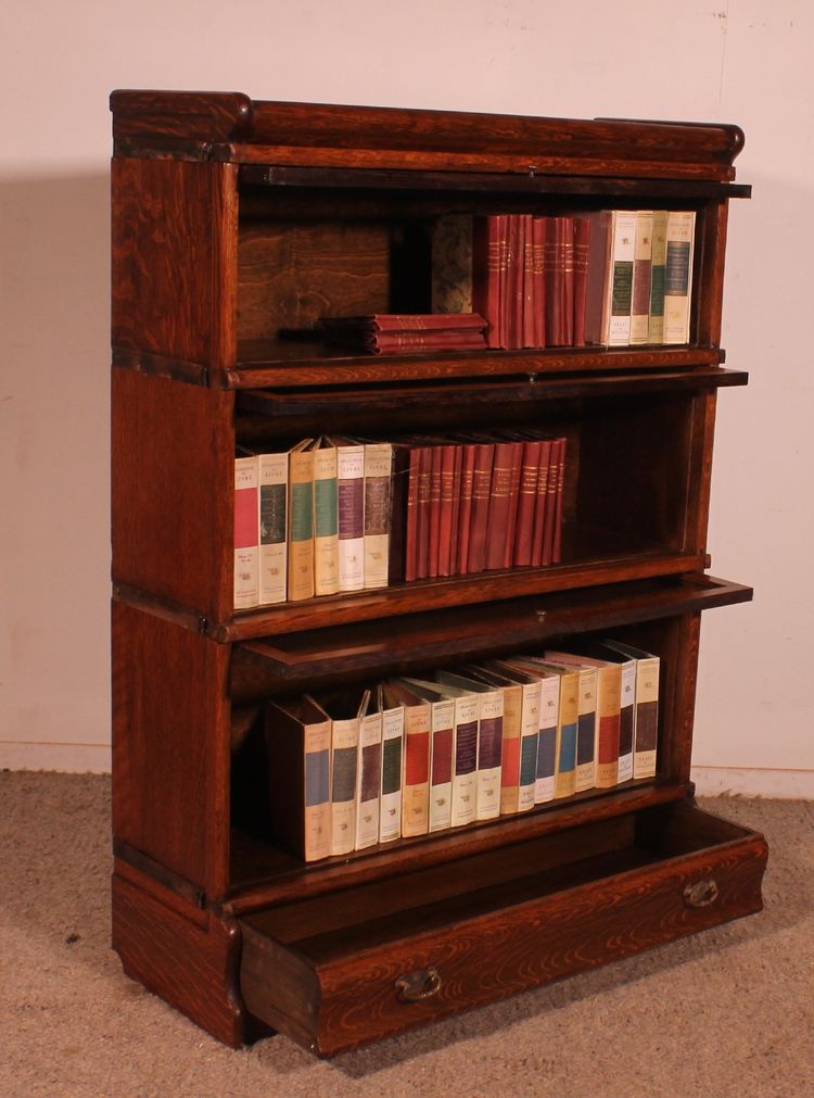 Libreria a 3 pezzi in rovere Wernicke Globe
