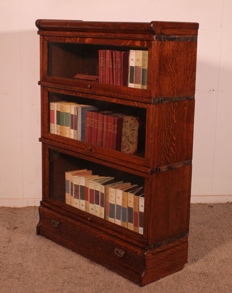 Libreria a 3 pezzi in rovere Wernicke Globe