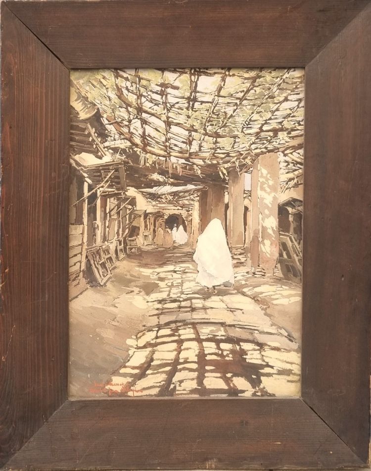 Théophile Jean DELAYE - Souk in Marrakech