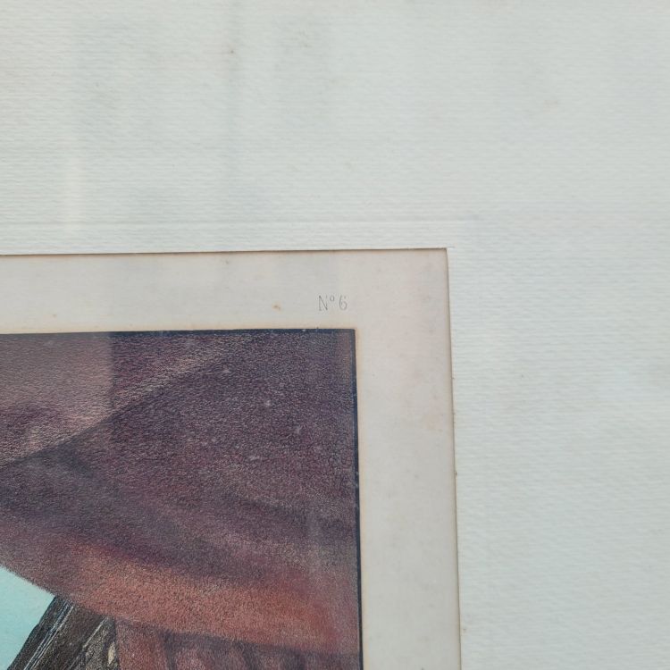 Suite de 3 Gravures aquarellées, les décorations de théâtre, XIXème siècle