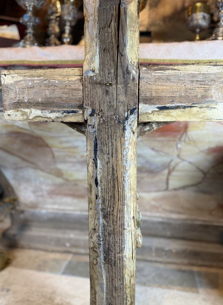 Grande Cristo in legno intagliato - Fine del XVII secolo