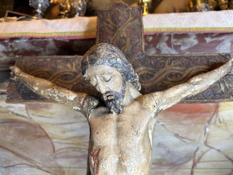 Grande Cristo in legno intagliato - Fine del XVII secolo