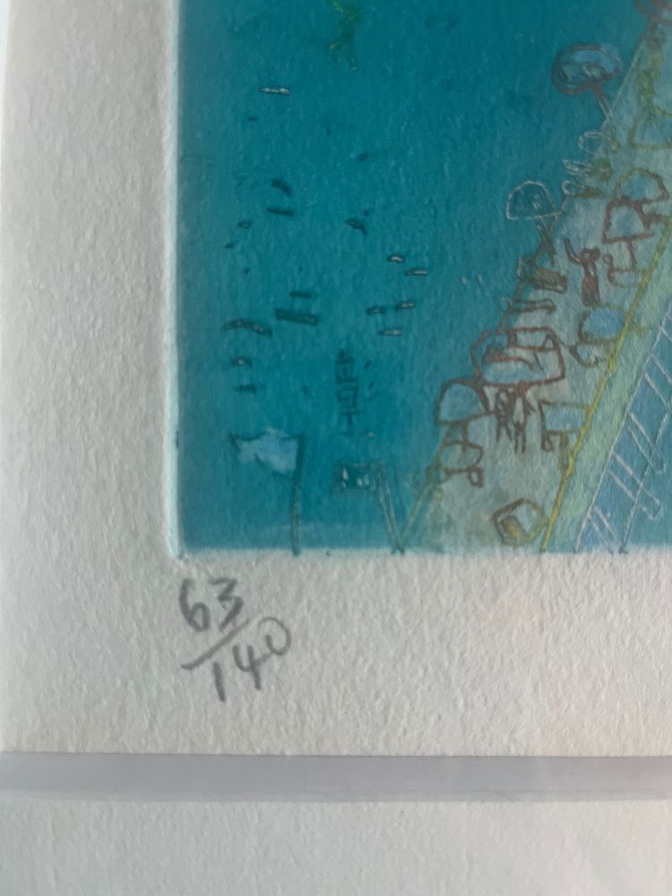 Gerahmte Lithografie - Hasegawa Shoichi - Japan - 20. Jahrhundert
