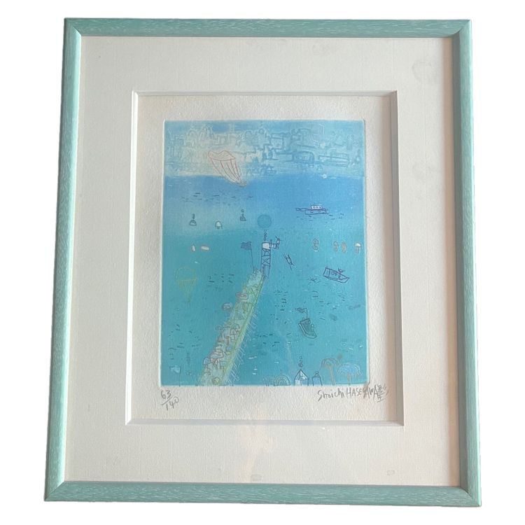 Gerahmte Lithografie - Hasegawa Shoichi - Japan - 20. Jahrhundert