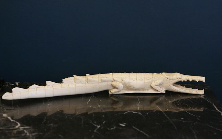 Coccodrillo in avorio XIX secolo