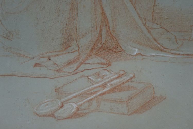 Saint-Pierre at prayer, saguine, 19th c.
