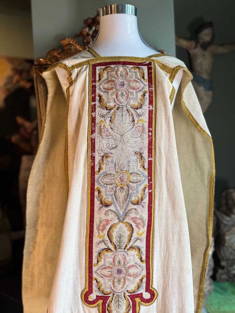 Chasuble Avec étole, Manipule Et Bourse - Late 19th century
