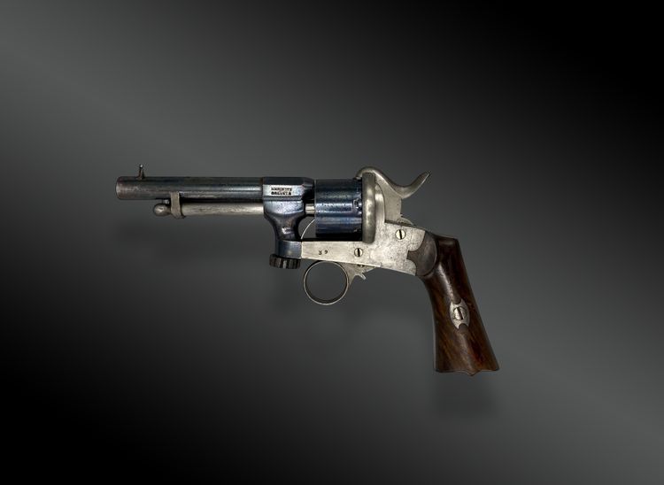 REVOLVER MARIETTE WITH SLIDING SYSTEM Belgium, 1860/1870