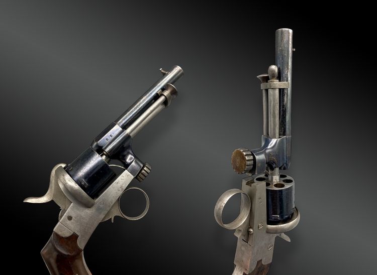 REVOLVER MARIETTE WITH SLIDING SYSTEM Belgium, 1860/1870