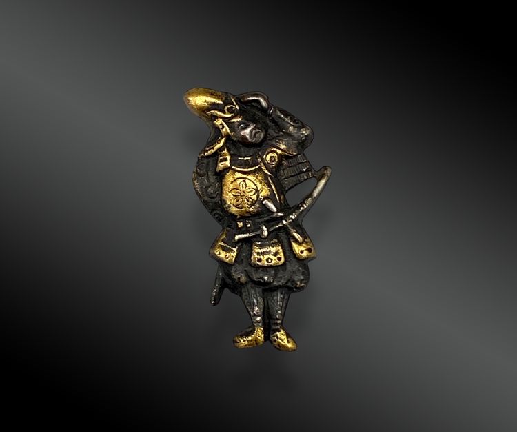 COPPIA DI SAMURAI MENUKI Giappone, inizio XX secolo