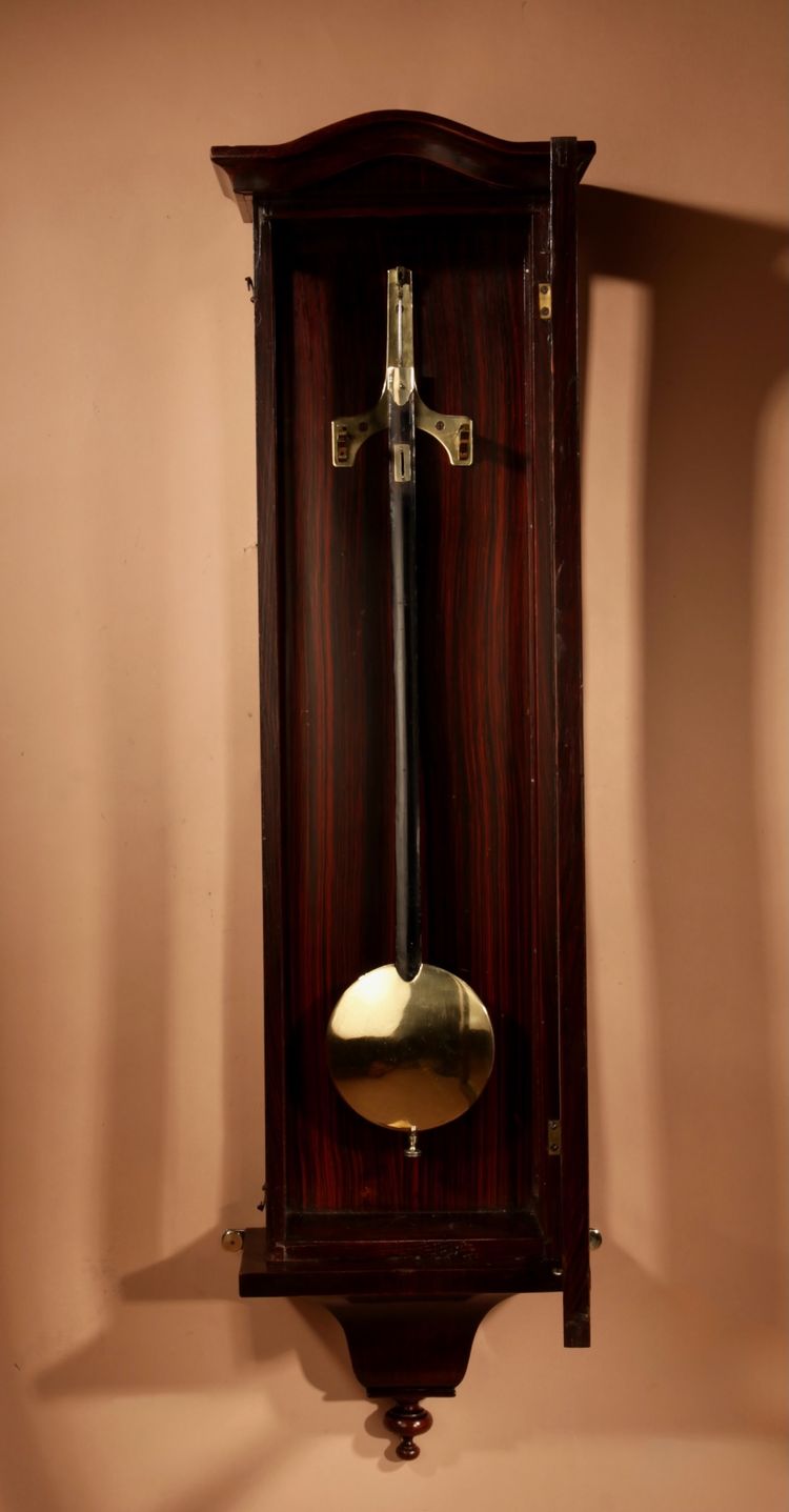   A Interesting Elegant Black Forest Regulator Wall Clock In The Vienna Style.