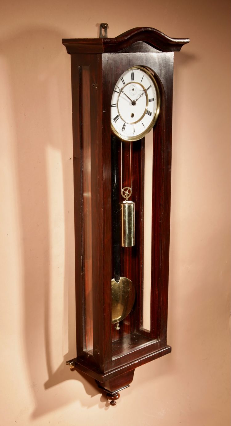   A Interesting Elegant Black Forest Regulator Wall Clock In The Vienna Style.