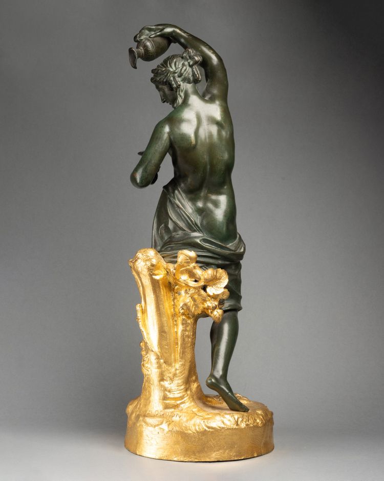 Bronzo raffigurante Ebe, da una scultura di Claude Michel, detto Clodion (1738-1814)