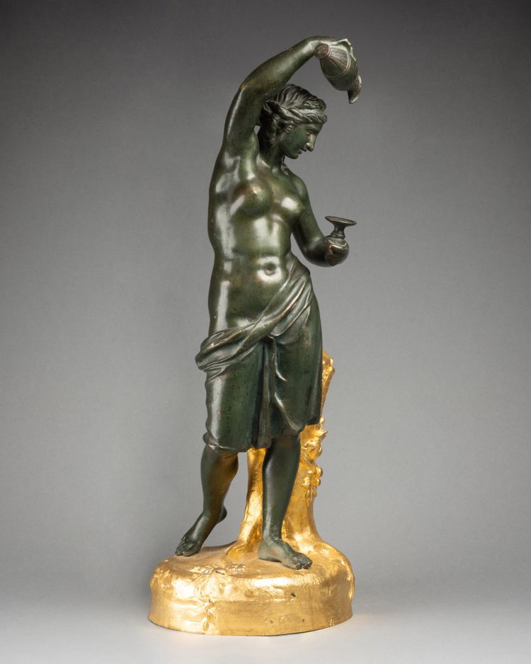 Bronzo raffigurante Ebe, da una scultura di Claude Michel, detto Clodion (1738-1814)