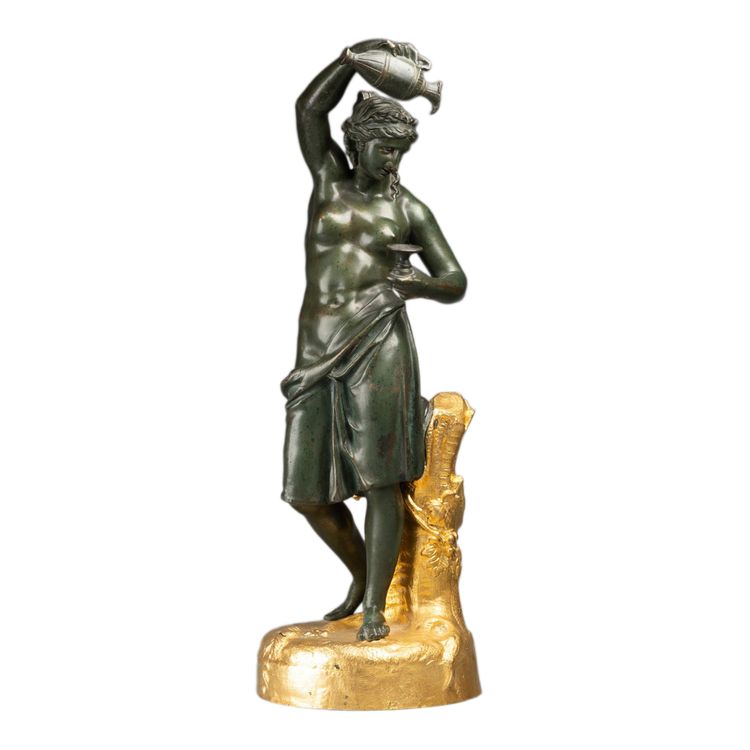 Bronzo raffigurante Ebe, da una scultura di Claude Michel, detto Clodion (1738-1814)