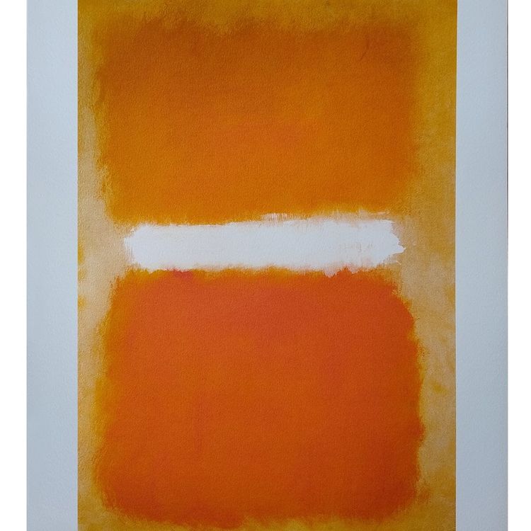 Magnifique lithographie de Mark Rothko à édition limitée des années 1980