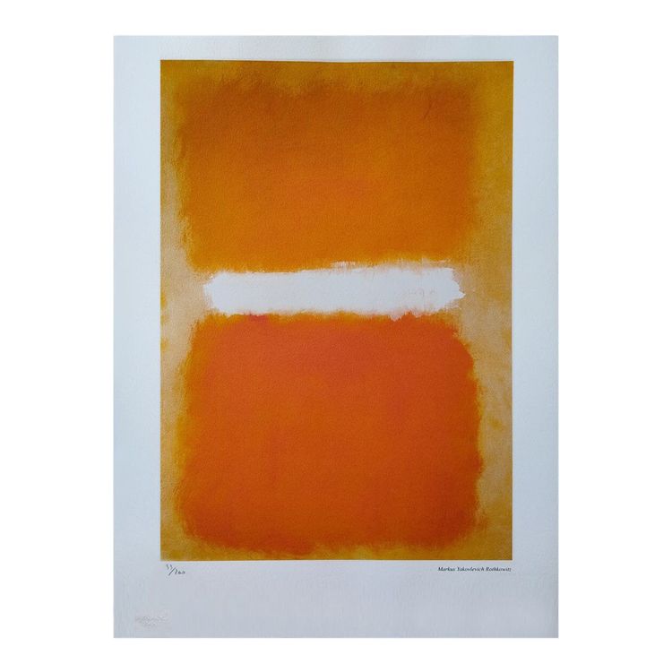 Magnifique lithographie de Mark Rothko à édition limitée des années 1980