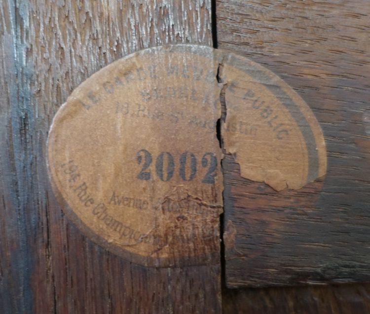 Credenza per sala da pranzo in mogano, bronzo dorato e marmo turchese - Periodo di restauro