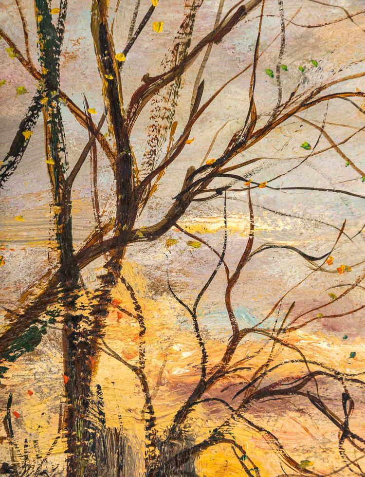 Serge Belloni (1925-2005) - Paris Das Herbstlicht auf der Ile Saint-Louis Öl auf Leinwand