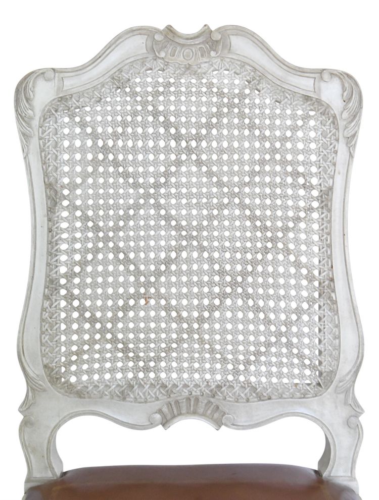 Suite of 6 Regency-style caned chairs