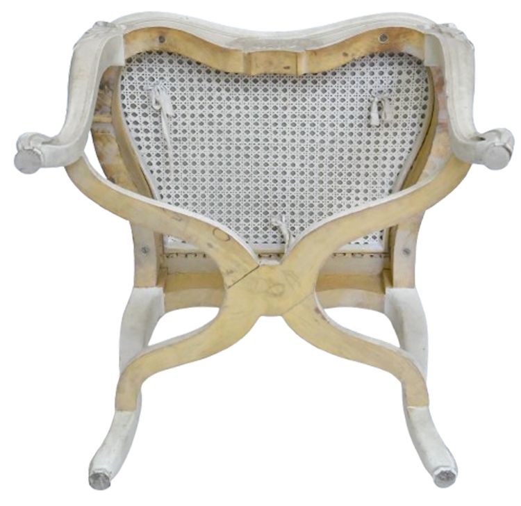 Suite of 6 Regency-style caned chairs