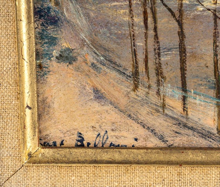 Serge Belloni (1925-2005) - Paris La lumière d’Automne sur le Pont Neuf huile sur panneau vers 1980