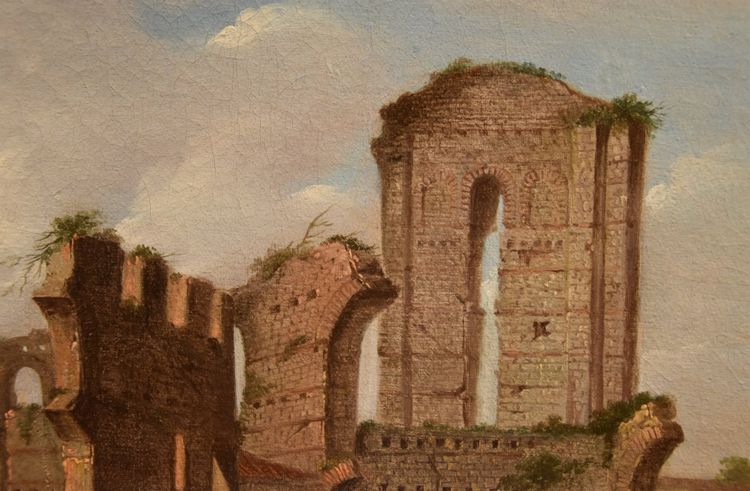 Giacomo Van Lint (Rome 1723 - 1790), Vue sur le Forum Romain