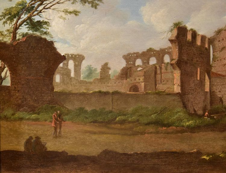 Giacomo Van Lint (Rome 1723 - 1790), Vue sur le Forum Romain