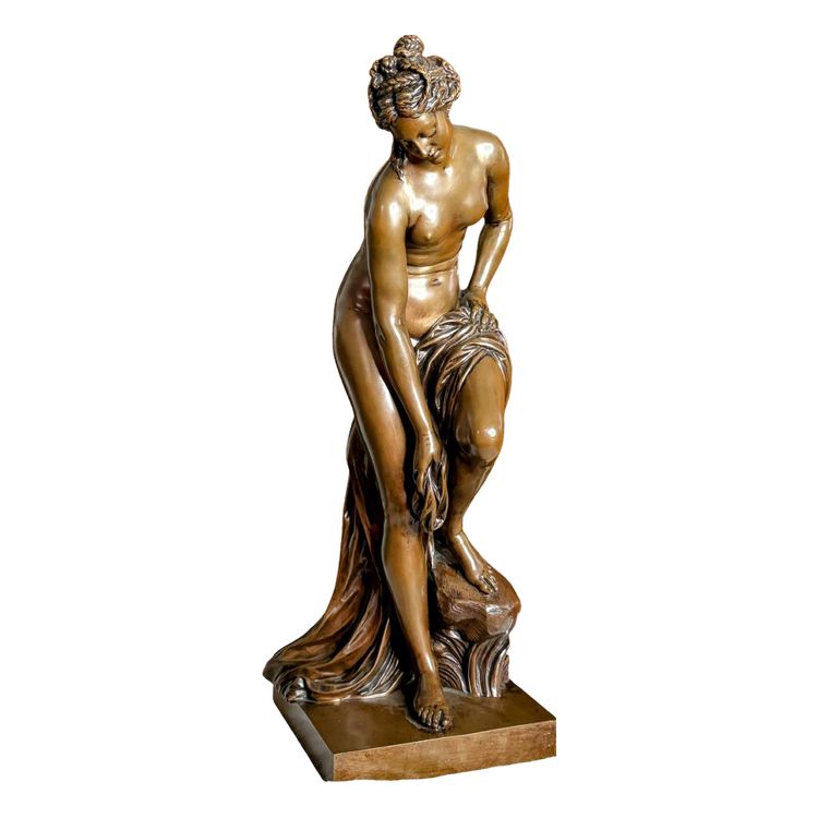 Elegant bronze Venus, signed Allegrain and cast by Barbedienne - 56 cm of classic sensuality