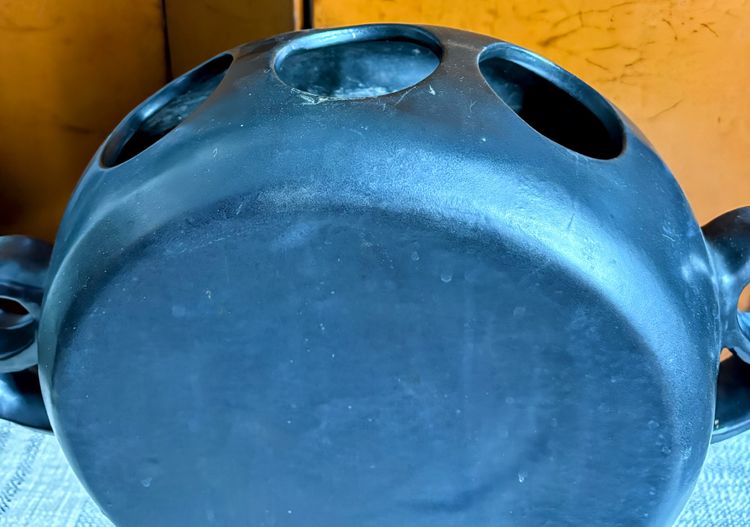Vase-sculpture by Jean Marais - Stylized face in the style of an ancient god or tribal mask