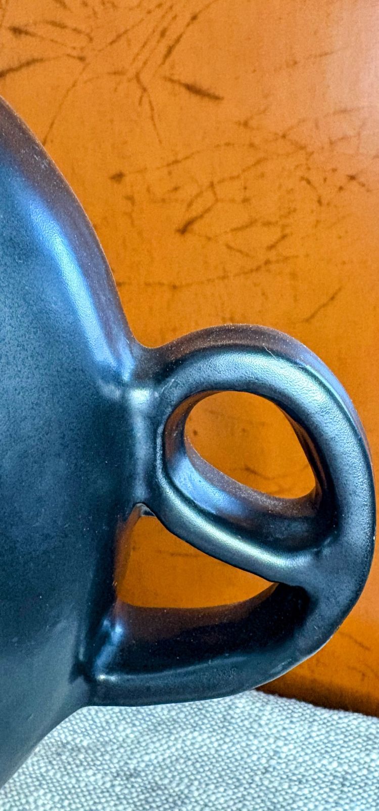 Vase-sculpture by Jean Marais - Stylized face in the style of an ancient god or tribal mask