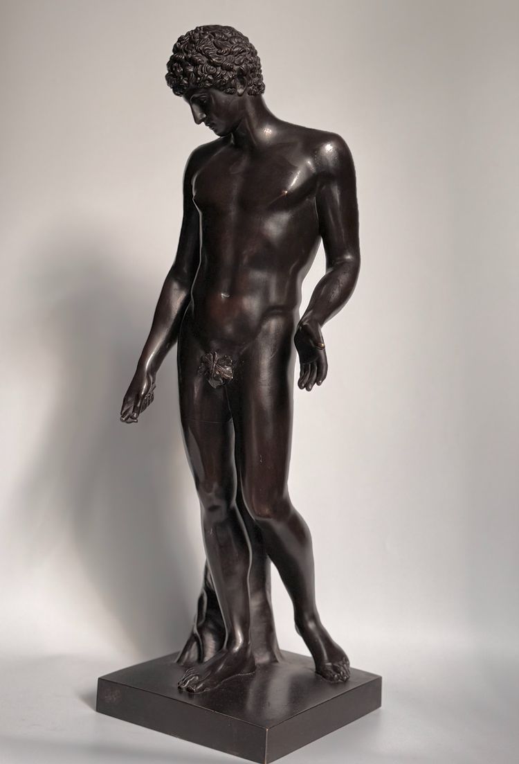  Scultura in bronzo "Antinoo del Campidoglio o Hermes-Antinoo Albani" H60