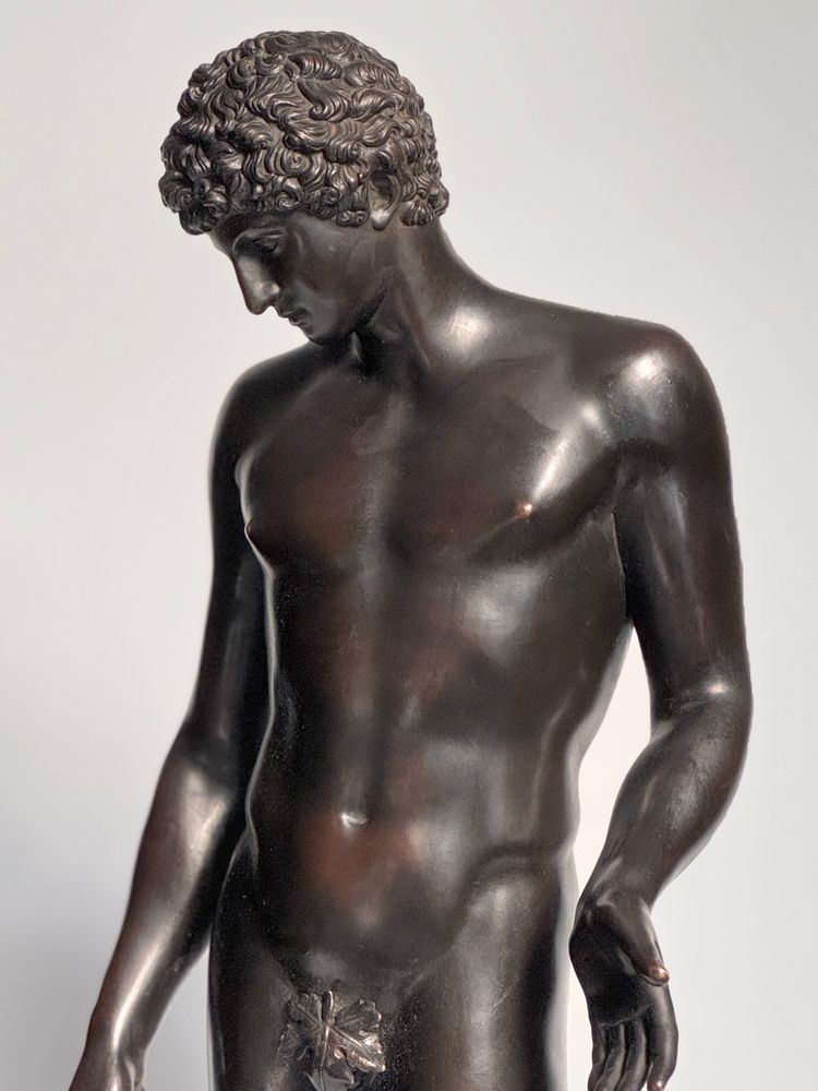  Scultura in bronzo "Antinoo del Campidoglio o Hermes-Antinoo Albani" H60