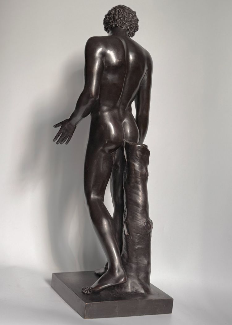  Scultura in bronzo "Antinoo del Campidoglio o Hermes-Antinoo Albani" H60