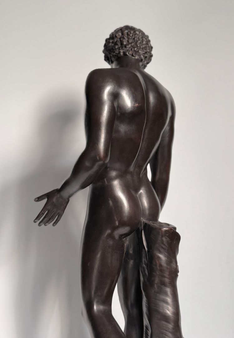  Scultura in bronzo "Antinoo del Campidoglio o Hermes-Antinoo Albani" H60